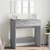 vidaXL Dressing Table with Mirror Grey Sonoma 80x39x80 cm