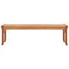 vidaXL 3-Seater Garden Bench 150 cm Solid Eucalyptus Wood