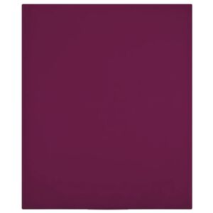 vidaXL Jersey Fitted Sheet Bordeaux 180x200 cm Cotton