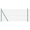 vidaXL Chainlink Fence with Concrete Base 0.8 x 25 m PVC-Coated Steel
