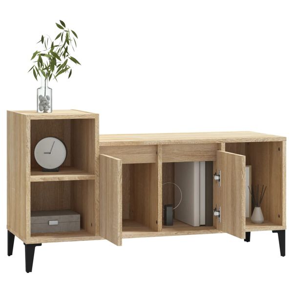 vidaXL TV Cabinet Sonoma Oak 100x35x55 cm Engineered Wood