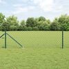 vidaXL Fence Post Green 0.8 x 25 m (60 x 60 mm mesh) Steel
