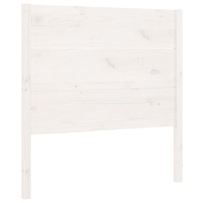 vidaXL Headboard White 81x4x100 cm Solid Wood Pine