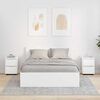 vidaXL Bedside Tables 2 pcs White 30.5 x 30 x 43 cm Engineered Wood