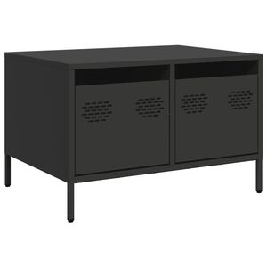vidaXL TV Cabinet Black 68x50x43,5 cm Cold-rolled Steel
