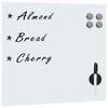 vidaXL Wall Mounted Magnetic Board Glass 40x40 cm