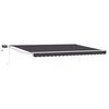 vidaXL Manual Retractable Awning with LEDs 4.5 x 3 m