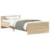 vidaXL Bed Frame without Mattress Sonoma Oak 90x190 cm Single Engineered Wood