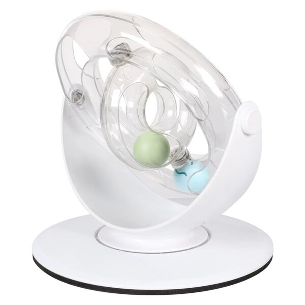 FLAMINGO Electronic Cat Toy Dita Rotating Wheel White