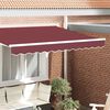 vidaXL Awning Valance Burgundy 2.3 x 0.2 m Canvas