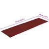 vidaXL Stair Mats Self-adhesive 30 pcs 76x20 cm Bordeaux Red Rectangular