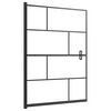 vidaXL Shower Enclosure ESG 100x140 cm Black