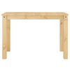 vidaXL Dining Table Panama 112x60x75 cm Solid Wood Pine