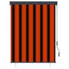 vidaXL Outdoor Roller Blind 120x250 cm Orange and Brown