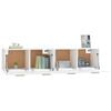 vidaXL Wall Cabinets 2 pcs White 80x35x36.5 cm Engineered Wood