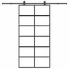 vidaXL Sliding Door with Hardware Set 102x205 cm ESG Glass&Aluminium