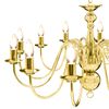 vidaXL Chandelier Golden 12 x E14 Bulbs
