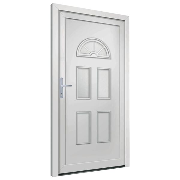 vidaXL Front Door White 98x208 cm PVC