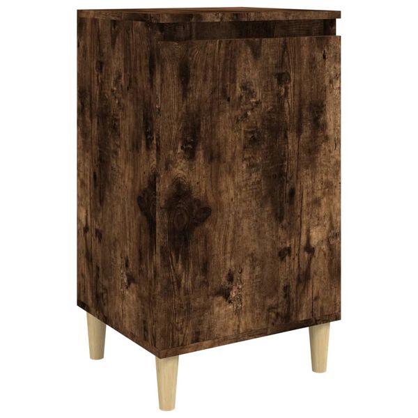 vidaXL Bedside Cabinet Smoked Oak 40x35x70 cm Engineered Wood