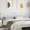 vidaXL Metal Replace Headboard White 200 cm