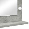 vidaXL Vanity Mirror with Mirror Concrete Grey 80 x 45 x 18 cm