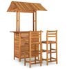 vidaXL 5 Piece Garden Bar Set Solid Wood Acacia
