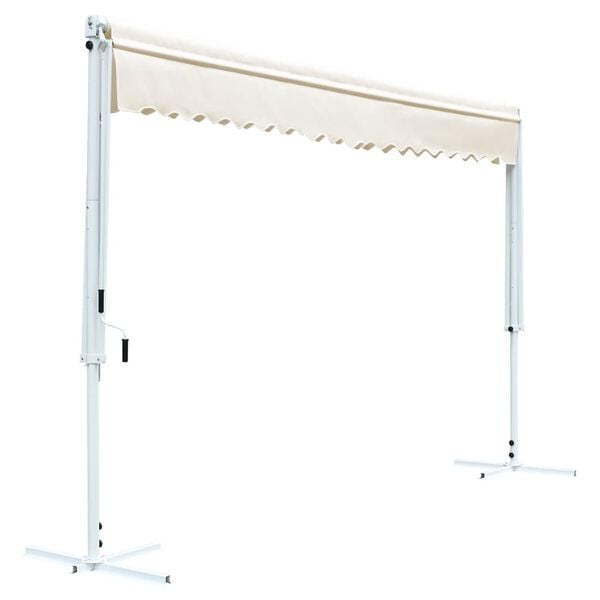 vidaXL Free Standing Awning 600x300 cm Cream