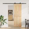 vidaXL Sliding Door with Hardware Set 70x210 cm Solid Wood Pine