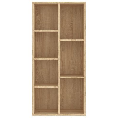 vidaXL Book Cabinet Sonoma Oak 50x25x106 cm Engineered Wood
