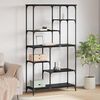 vidaXL Bookshelf Black Oak 99 x 35.5 x 176 cm Engineered Wood