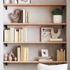 vidaXL Wall Shelf 100x30x2 cm Untreated Solid Wood Oak