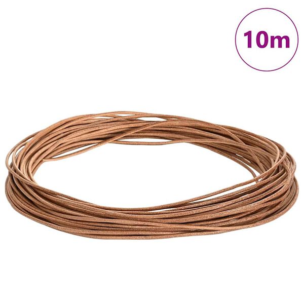 vidaXL Leather Cord Brown &Oslash;1.5 mm x 10 m Leather
