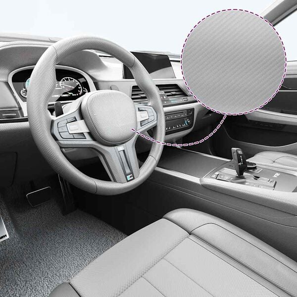 vidaXL Car Film 4D Silver 100x150 cm