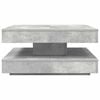 vidaXL Coffee Table 360-Degree Rotatable Concrete Grey 70x70x34.5 cm