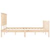 vidaXL Bed Frame without Mattress King Size Solid Wood Pine