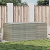 vidaXL Garden Storage Box Poly Rattan 180x90x70 cm Grey