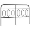 vidaXL Metal Replace Headboard Black 150 cm
