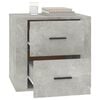 vidaXL Bedside Cabinet Concrete Grey 50x39x47 cm