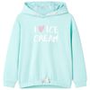 Kids' Hooded Sweatshirt Light Aqua 104