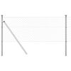 vidaXL Chainlink Fence Ground Fix 10 x 0.6 m Galvanised Steel Silver