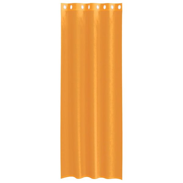 vidaXL Voile Curtains with Grommets 2 pcs Orange 140x260 cm