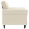 vidaXL 2-Seater Sofa Cream 120 cm Faux Leather