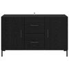 vidaXL Sideboard Black Oak 100 x 36 x 60 cm Engineered Wood