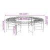 vidaXL Round Tree Bench Ø160 cm Black Steel