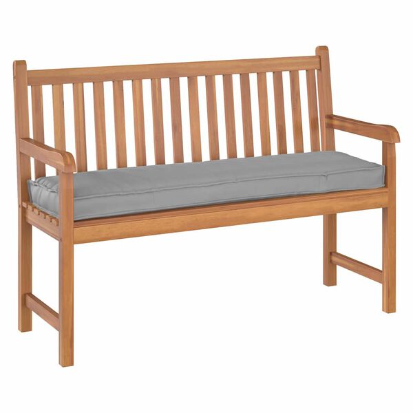 vidaXL Pallet Cushion for Bench Grey 140 x 40 x 8 cm Oxford fabric