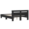 vidaXL Bed Frame without Mattress Black 120x200 cm