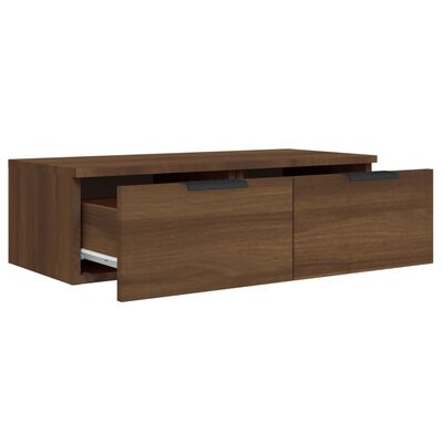 vidaXL Wall Cabinets 2 pcs Brown Oak 68x30x20 cm Engineered Wood