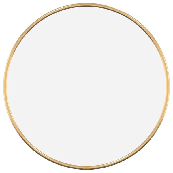 vidaXL Wall Mirror Gold Ø 30 cm Round