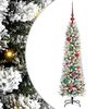 vidaXL Artificial Christmas Tree with 150 LEDs with Stand White 120 cm