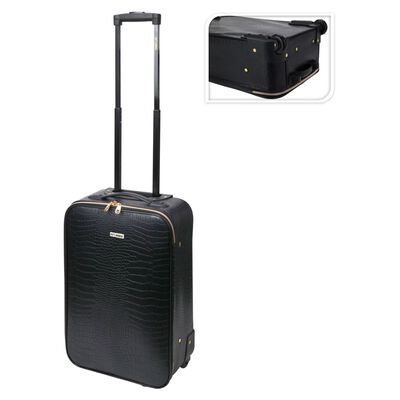 ProWorld Suitcase Croco Design 28 L Black